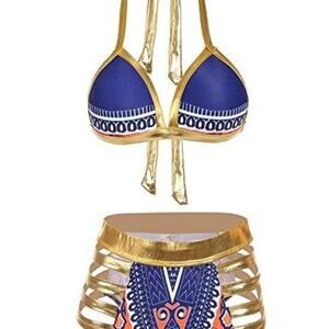 Ekouaer Tribal Print Bikini Swimsuit Size Small